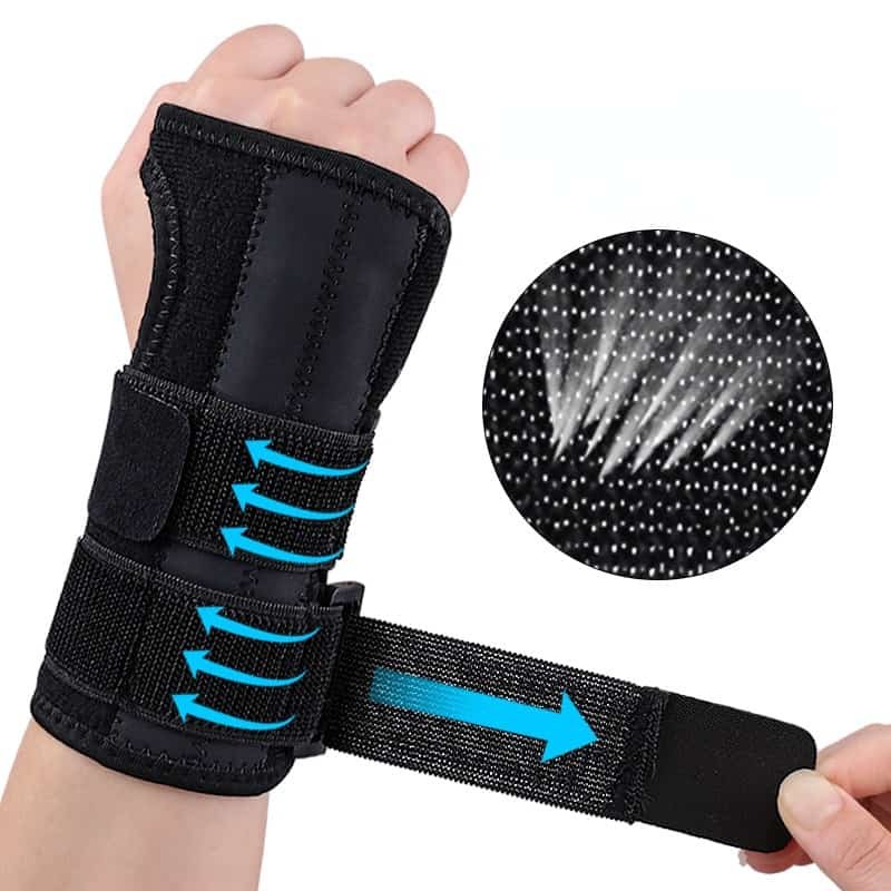 Sports Wristband Protector Adjustable Wrist Brace Wrap Support Basketball  Strap