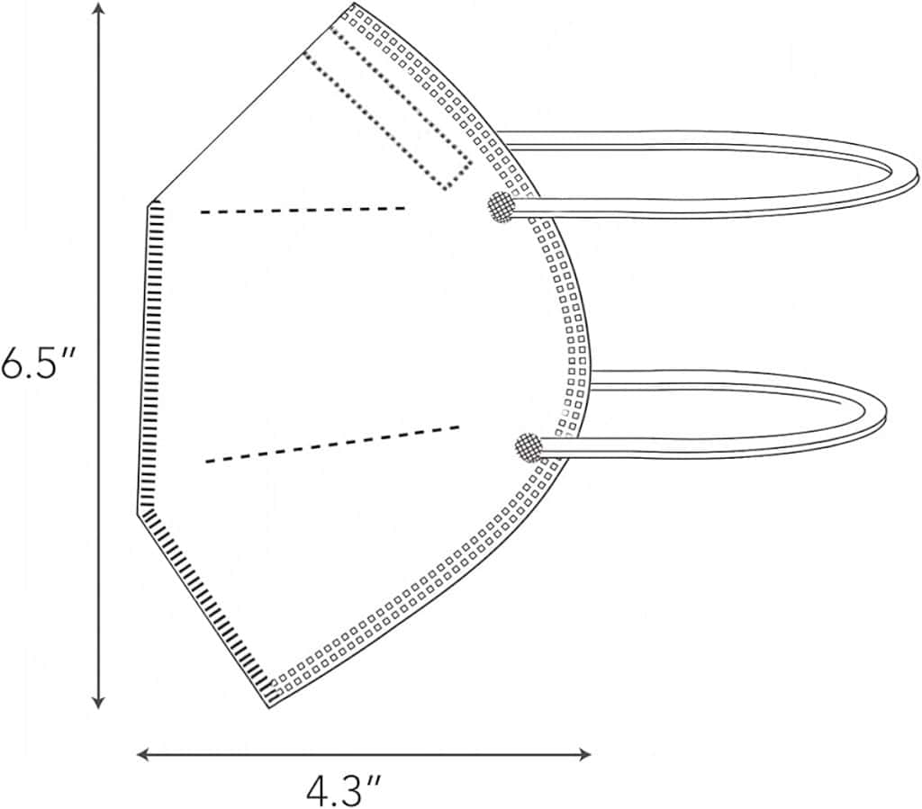 aidway N95 mask size