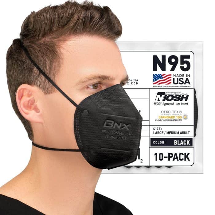 buy black n95 mask in stock