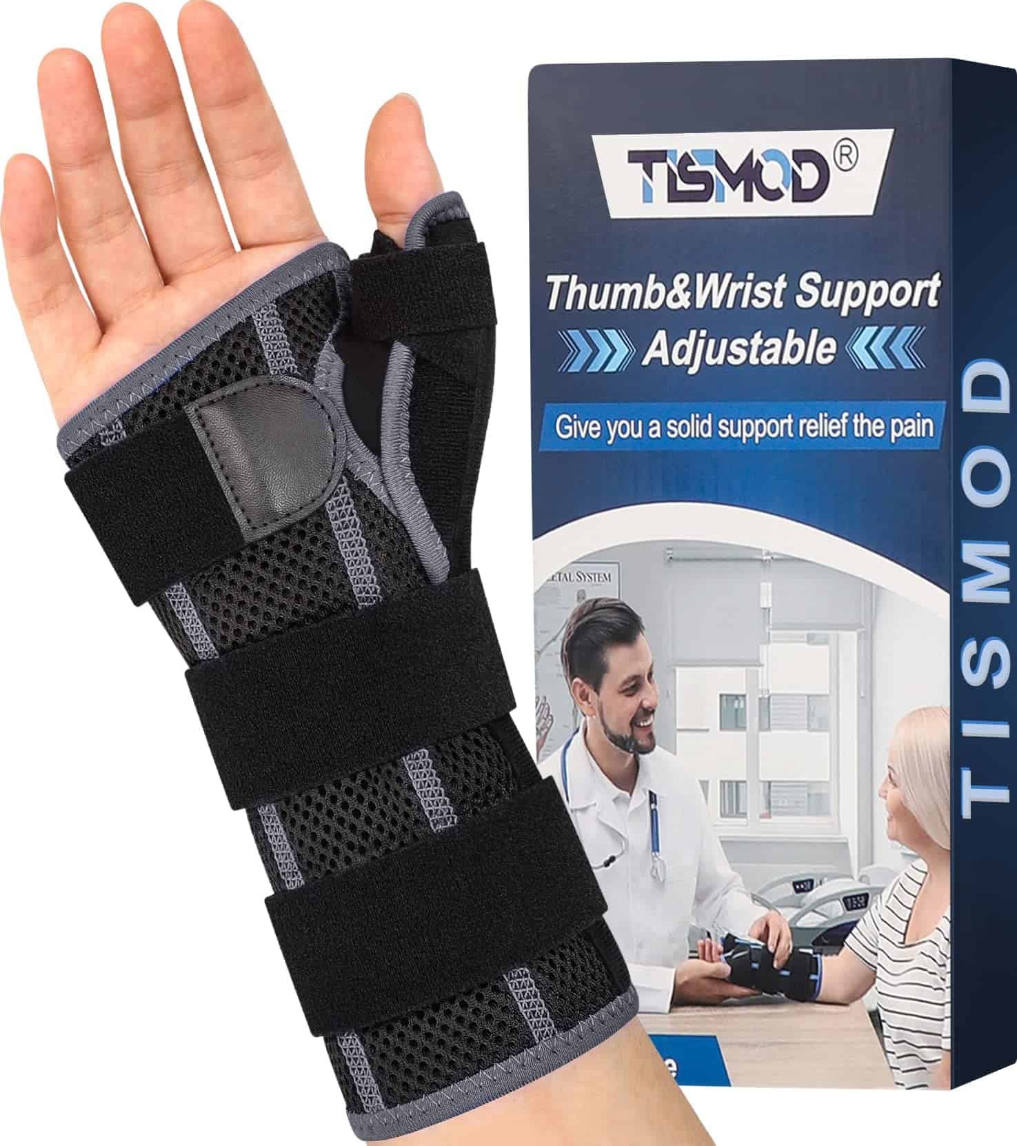 Buy Wrist Brace Pair Two 2 Small Medium Carpal Tunnel Right and Left Wrist  Support Forearm Splint Band 3 Straps Adjustable Breathable for Sports  Sprains Arthritis and Tendinitis Online at Low Prices