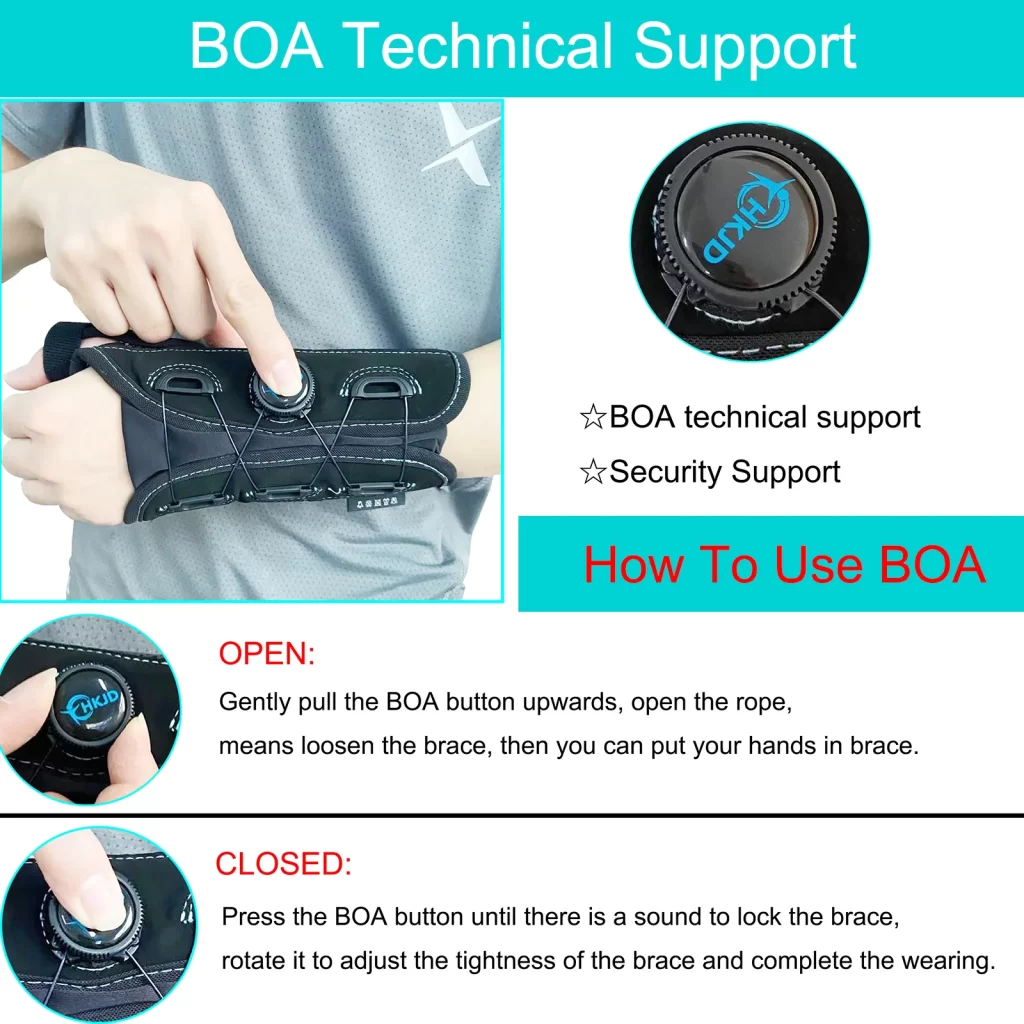 Wrist splint with BOA technology