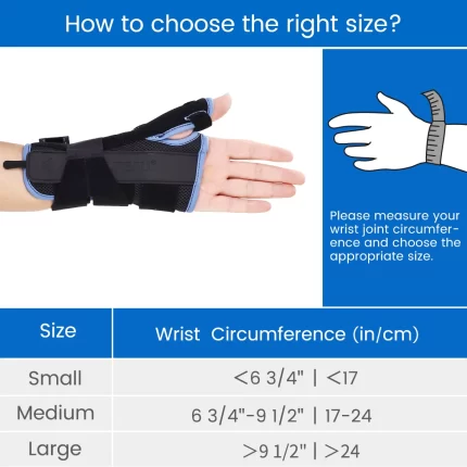 VELPEAU Wrist Brace with Thumb Splint 