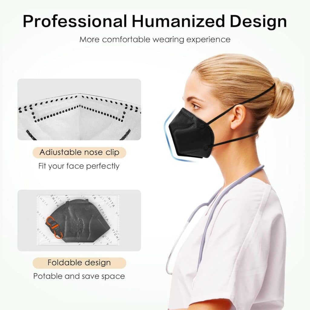 Buy NIOSH Approved Black N95 Mask 25-Pack