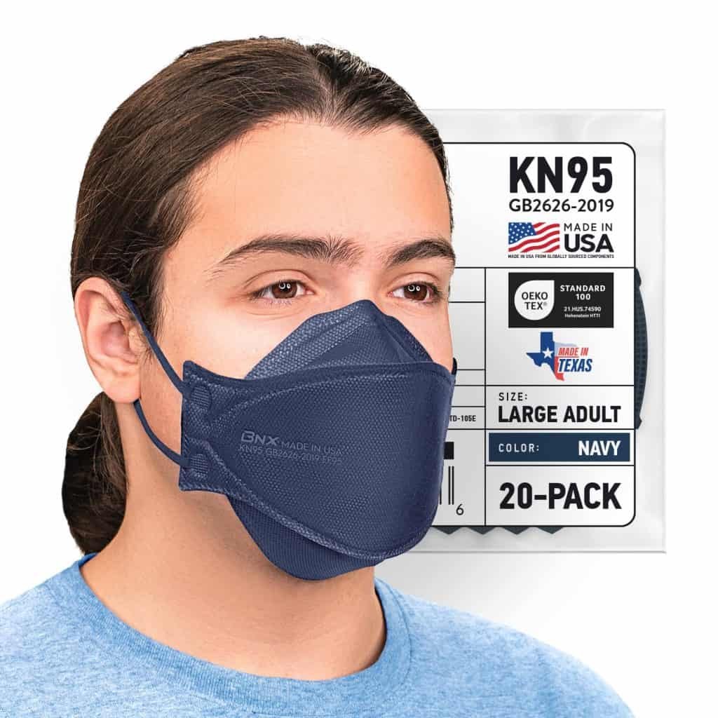 kn95 face mask for large face