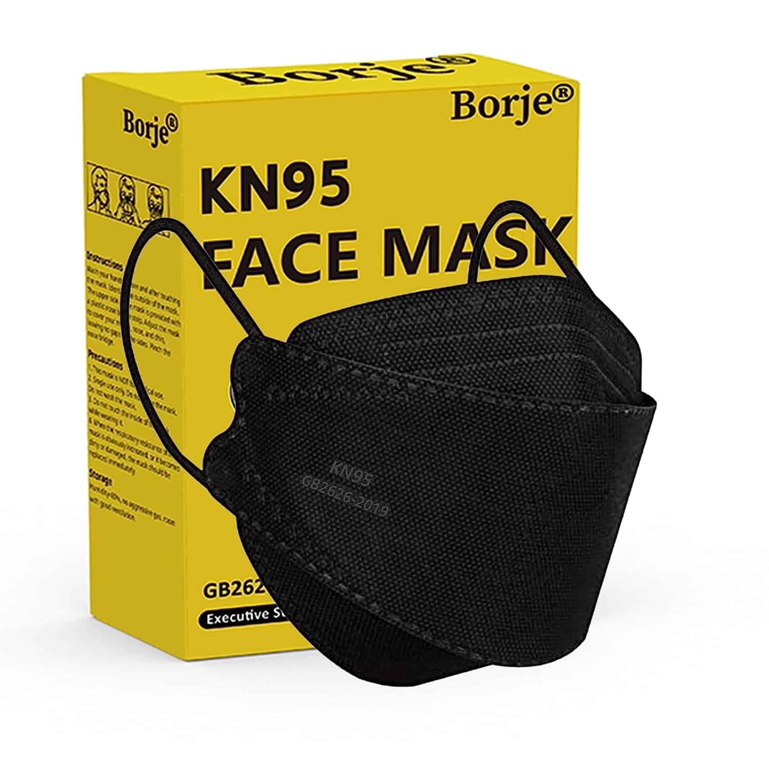 Borje KN95 Face Masks for Adults 50 Pack, Individually Wrapped