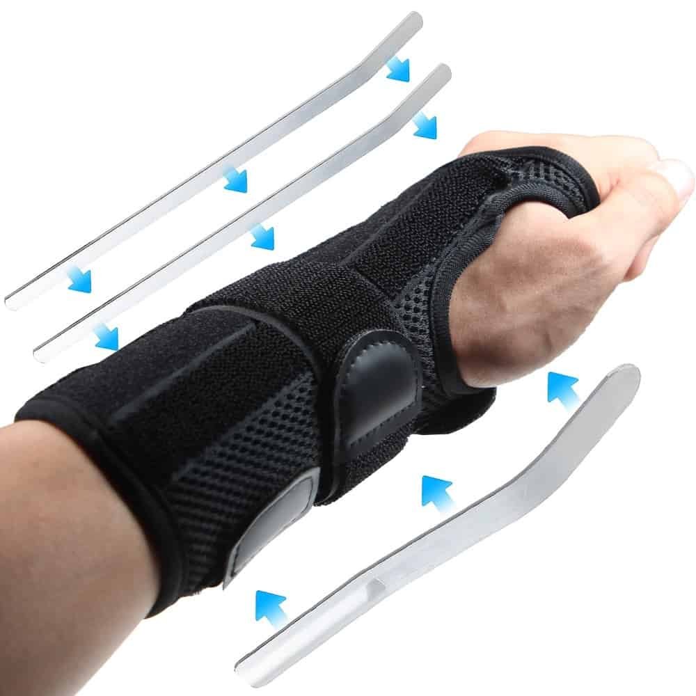 VELPEAU Wrist Brace with Thumb Splint for Hand Sprain