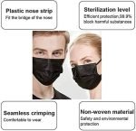 3 Layers Black Disposable Masks