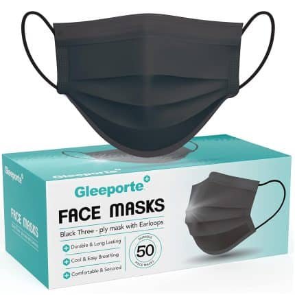 Black Disposable Face Mask