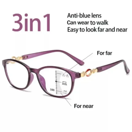 Progressive Multifocal Reading Glasses for Women