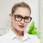 Oversized reading glasses for women with anti-reflective lenses