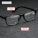 bifocal reading glasses clear on top