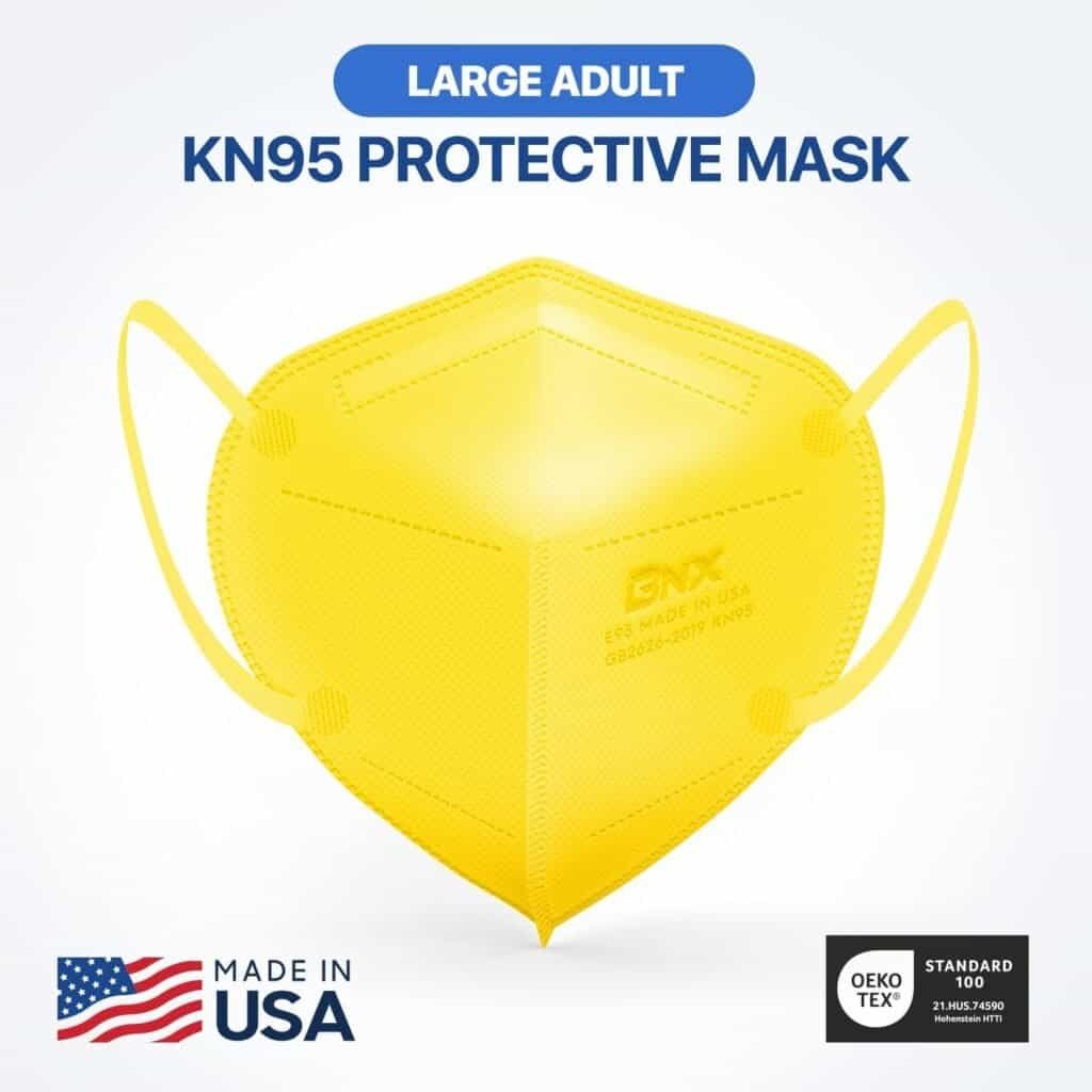 Yellow KN95 mask for sale USA