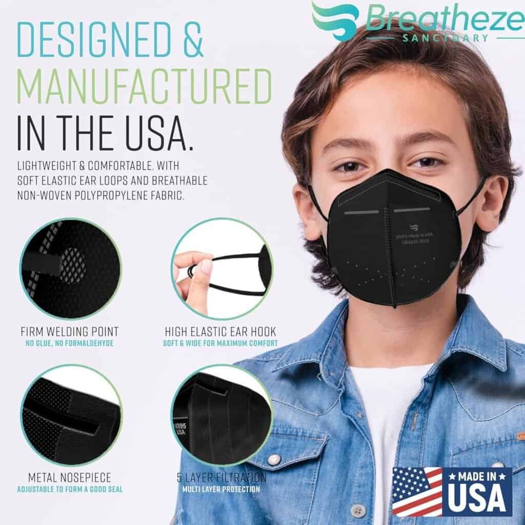 Breathable KN95 Face Mask for Kids