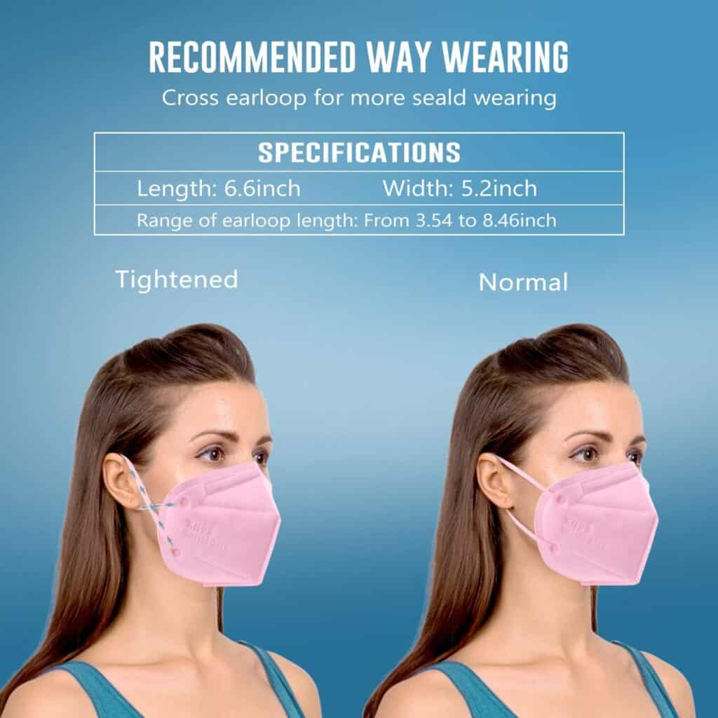 pink KN95 mask USA